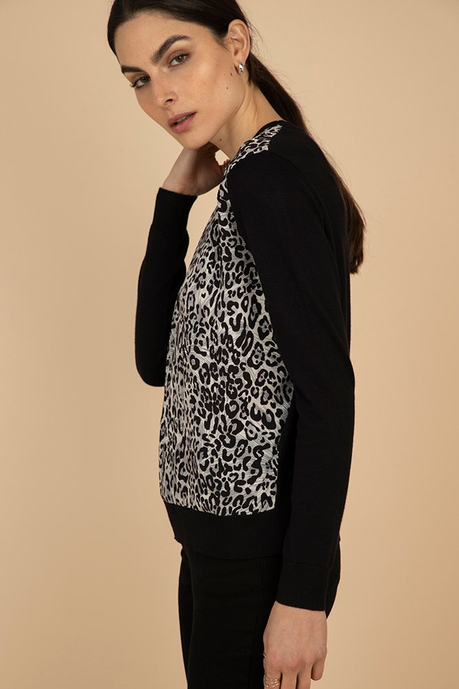 SWEATER DOBLE TELA PRINT