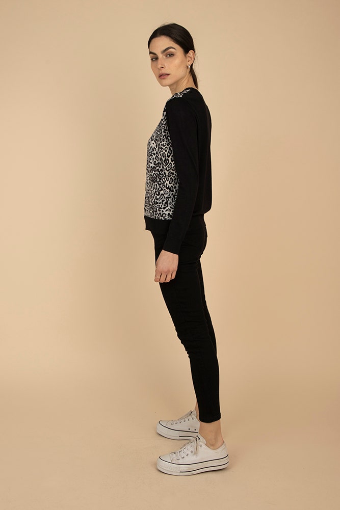 SWEATER DOBLE TELA PRINT
